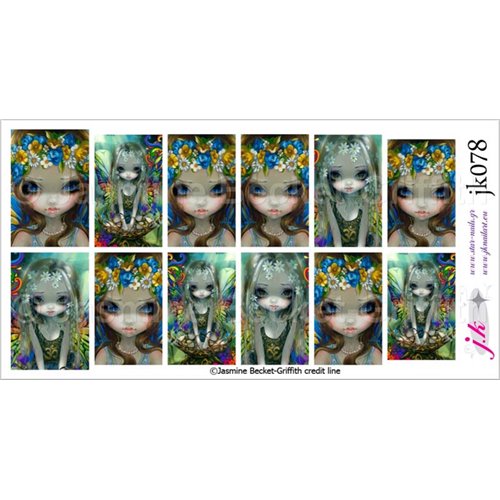 JK 078 - COMBINATION OF PAISLEY & FACES OF FAERY 229 BY JASMINE BECKET GRIFFITH