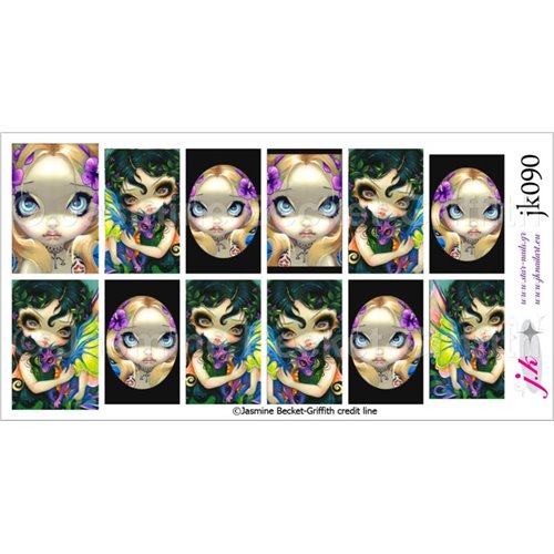 JK 090 - COMBINATION OF DARLING DRAGONLING V & FACES OF FAERY 133 BY JASMINE BECKET GRIFFITH