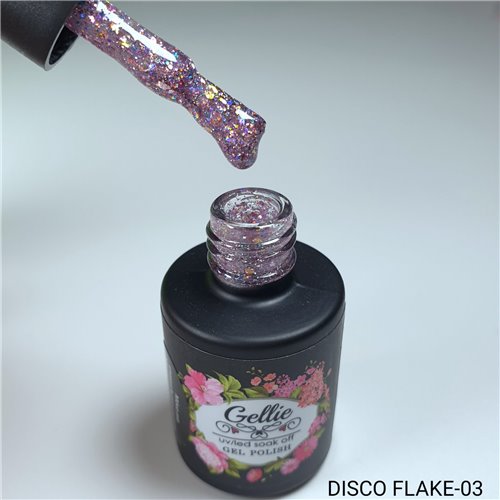 Ημιμόνιμο Βερνίκι Gellie Disco Flakes 1