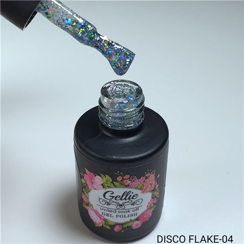 Ημιμόνιμο Βερνίκι Gellie Disco Flakes 4