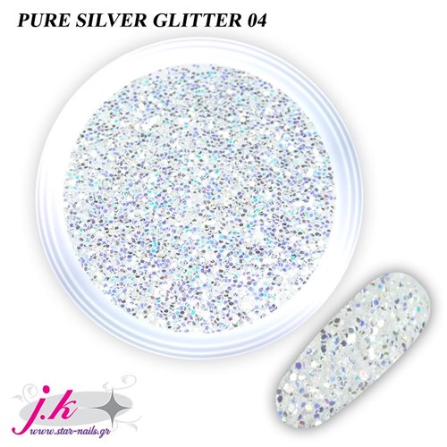 DIAMOND GLITTER 07 WHITE/SILVER