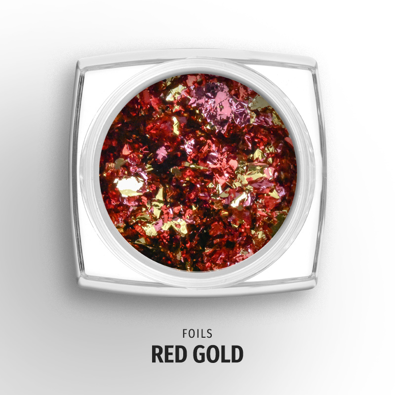 Foils Pot Red Gold