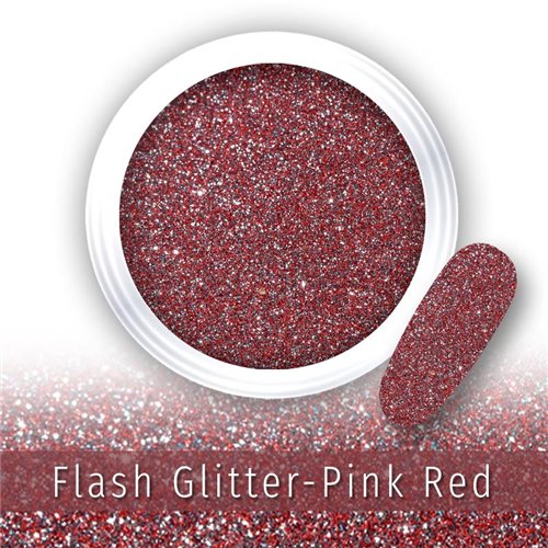 Flash Glitter - Pink Red