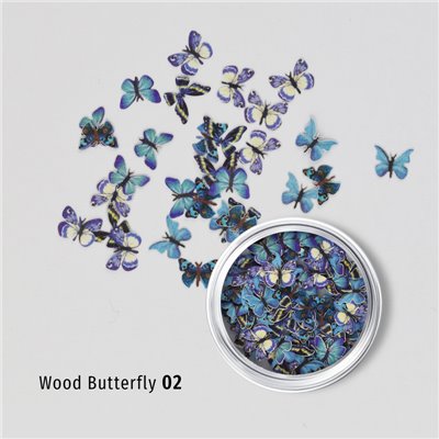 3D Wood Butterfly 02