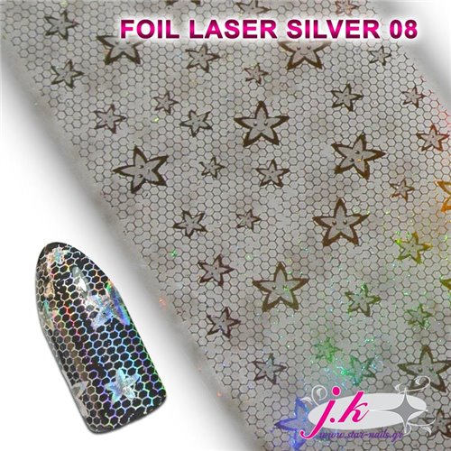 Laser Silver Foil 08