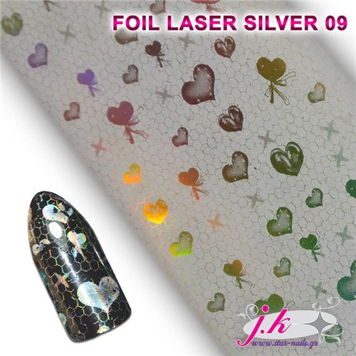 Laser Silver Foil 09