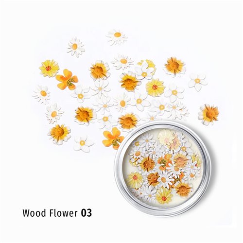 3D WOOD FLOWERS 03