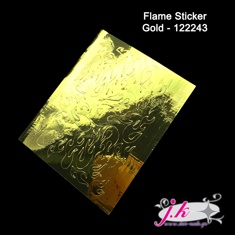 FLAME STICKER GOLD