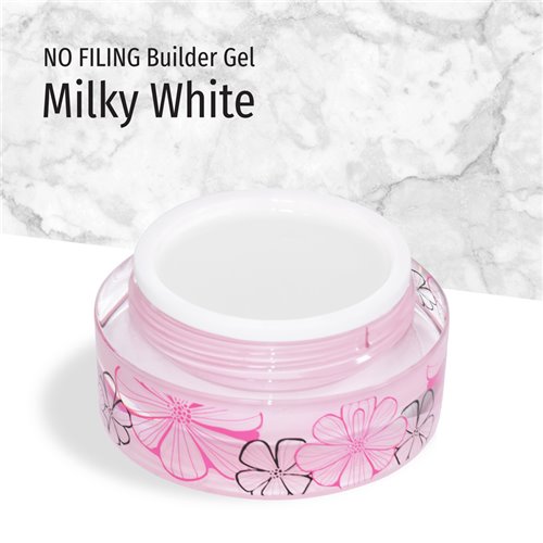 JK No Filing Builder Gel - Milky White