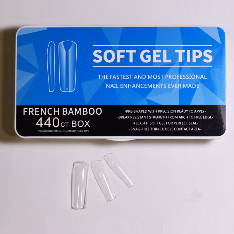 Tip 96 - Soft Gel Tips - French Bamboo