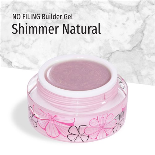JK No Filing Builder Gel - Shimmer Natural