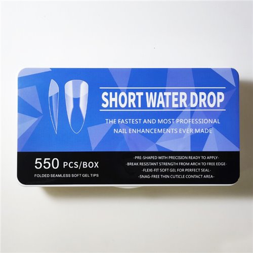 Tip 103 - Soft Gel Tips - Short Water Drop