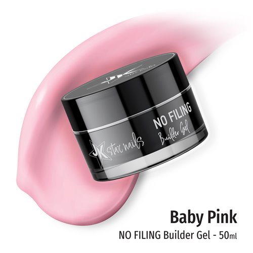 JK No Filing Builder Gel 50ml - Baby Pink