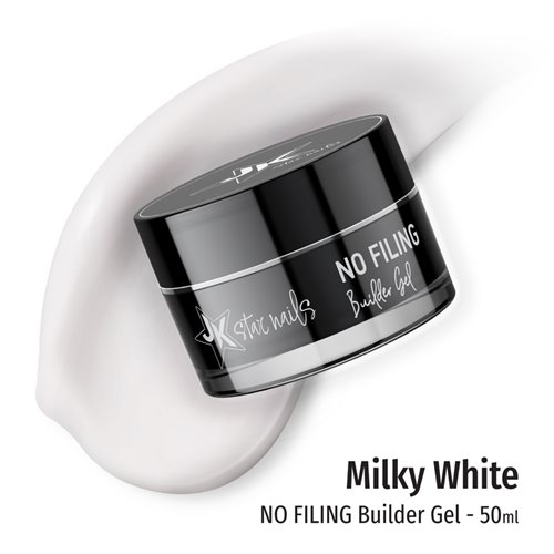 JK No Filing Builder Gel 50ml - Milky White