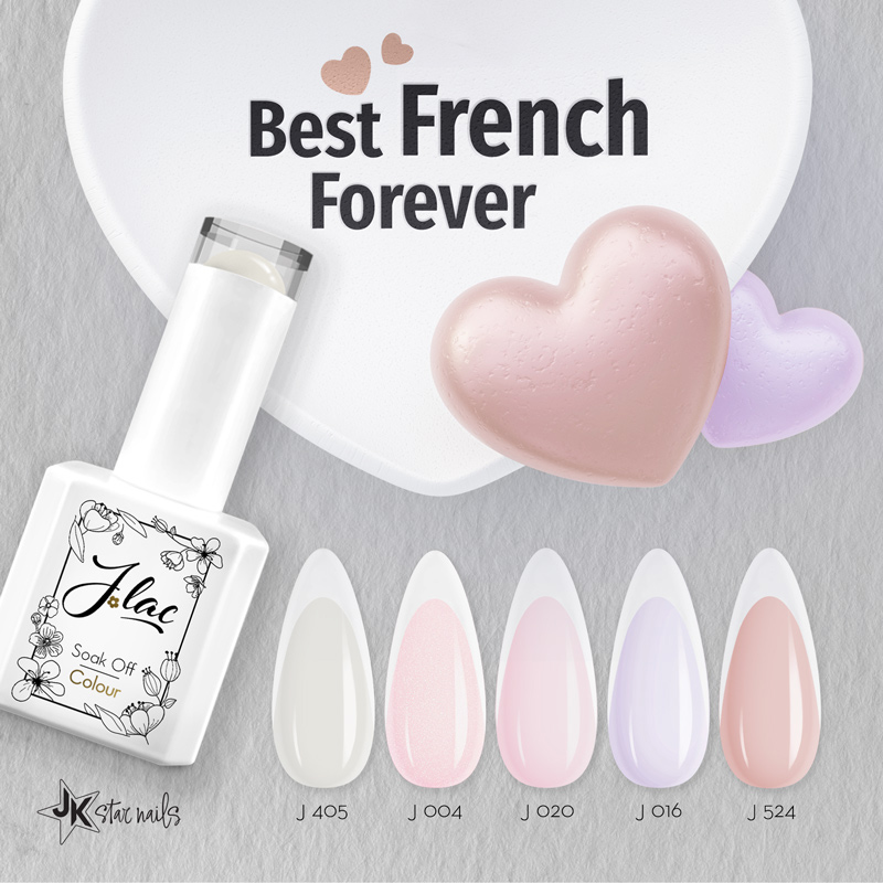 Ημιμόνιμα Βερνίκια Jlac - Best French Forever