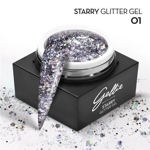 Gellie Starry Glitter Gel 01