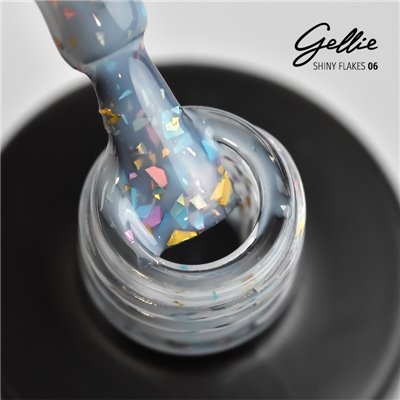 Ημιμόνιμο Βερνίκι Gellie Shiny Flakes 6