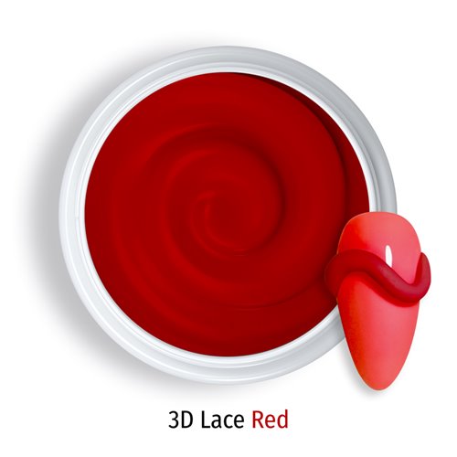 3D LACE RED