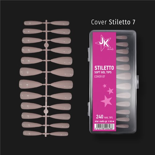 Soft Gel Tips - Cover Stiletto 07