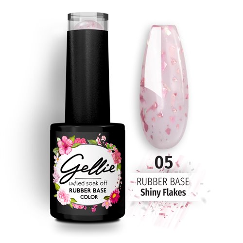 Gellie Rubber Base Shiny Flakes 05