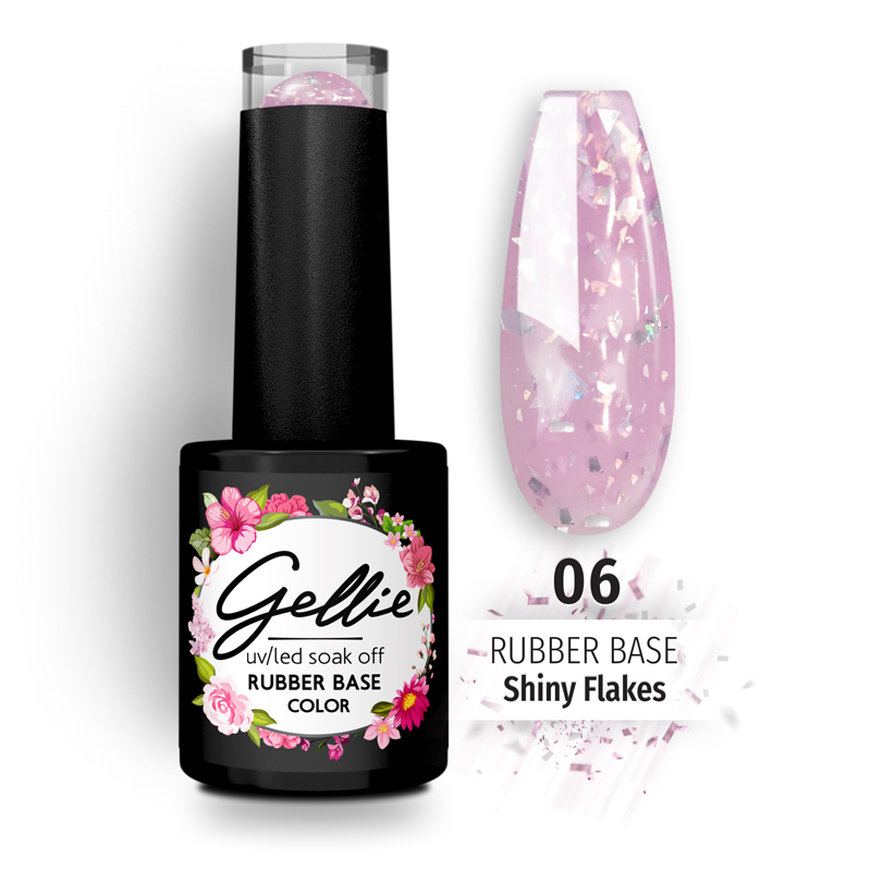 Gellie Rubber Base Shiny Flakes 06