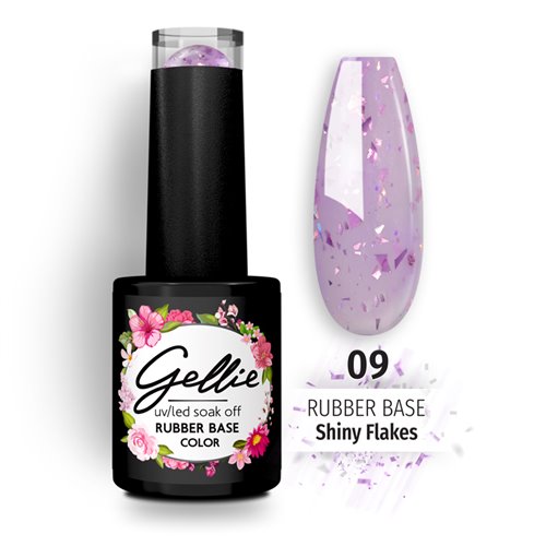 Gellie Rubber Base Shiny Flakes 09