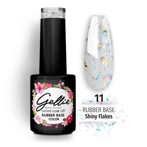 Gellie Rubber Base Shiny Flakes 11