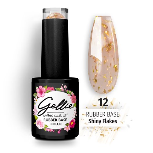 Gellie Rubber Base Shiny Flakes 12