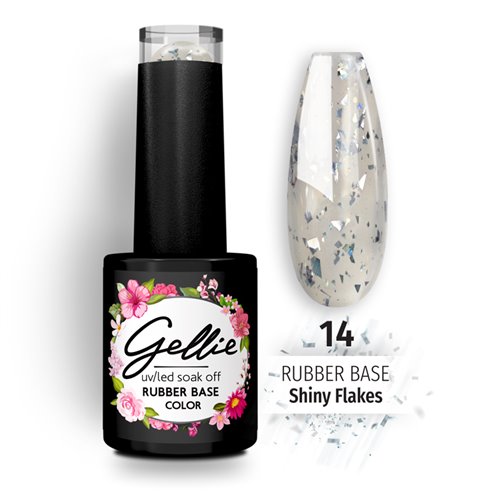 Gellie Rubber Base Shiny Flakes 14