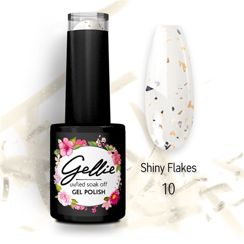 Ημιμόνιμο Βερνίκι Gellie Shiny Flakes 10