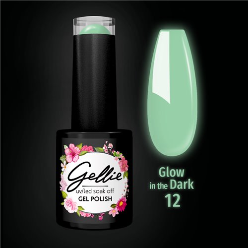 Ημιμόνιμο Βερνίκι Gellie Glow in the Dark 12