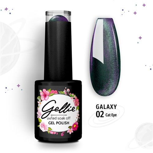 Ημιμόνιμο Βερνίκι Gellie Galaxy Cat Eye 02