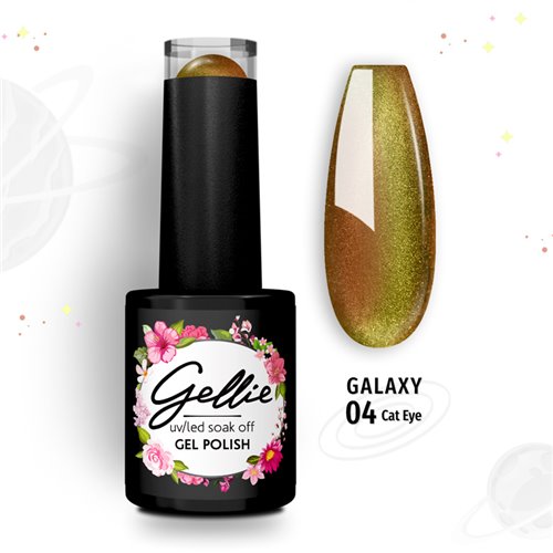 Ημιμόνιμο Βερνίκι Gellie Galaxy Cat Eye 04