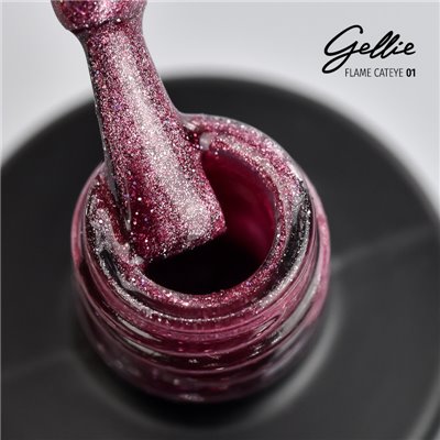 Ημιμόνιμο Βερνίκι Gellie Flame Cat Eye 01