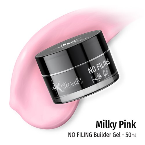 JK No Filing Builder Gel 50ml - Milky Pink