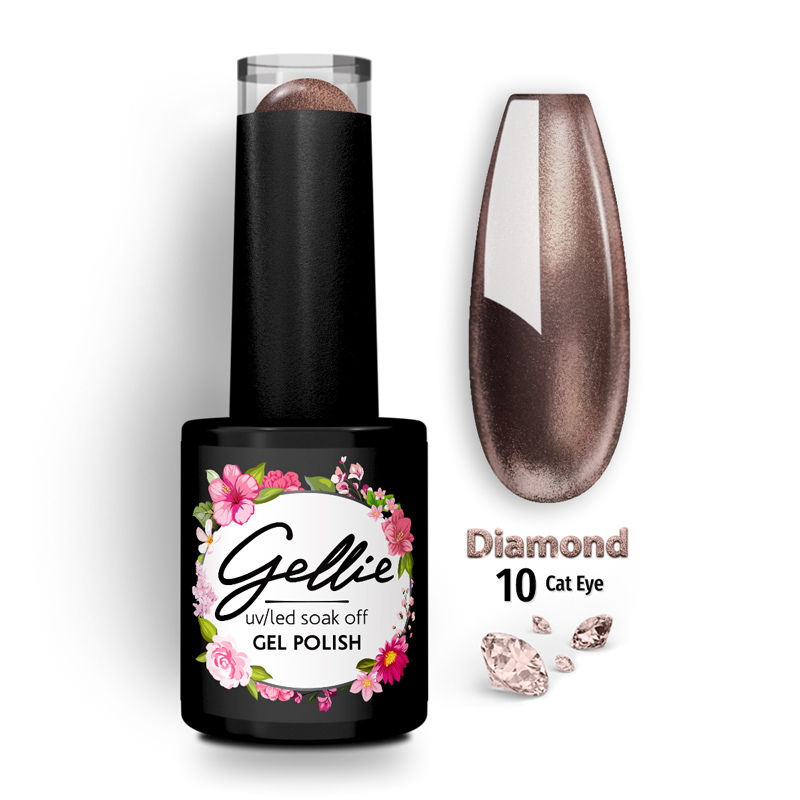 Ημιμόνιμο Βερνίκι Gellie Diamond Cat Eye 10