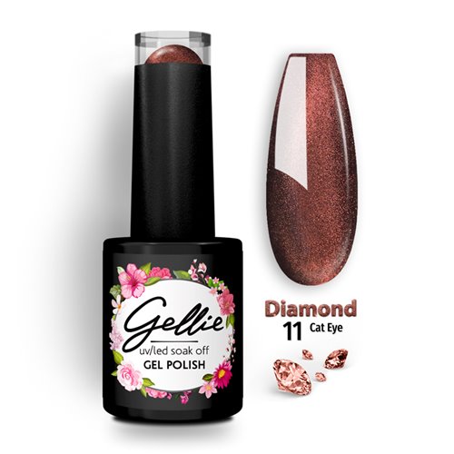 Ημιμόνιμο Βερνίκι Gellie Diamond Cat Eye 11