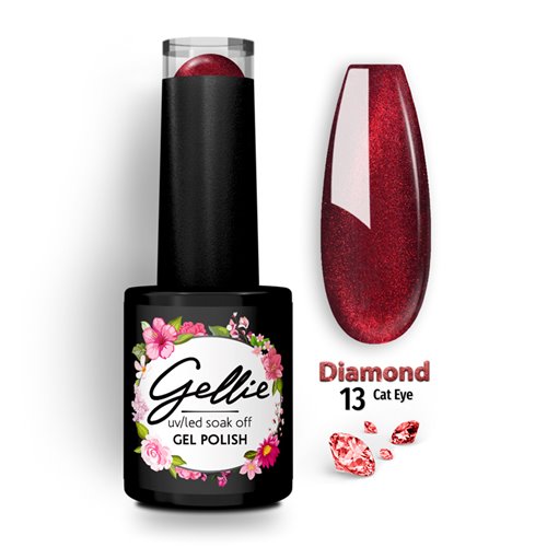 Ημιμόνιμο Βερνίκι Gellie Diamond Cat Eye 13