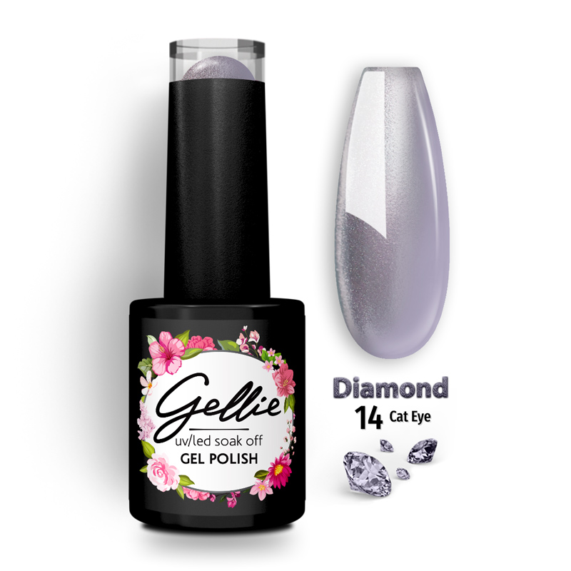 Ημιμόνιμο Βερνίκι Gellie Diamond Cat Eye 14