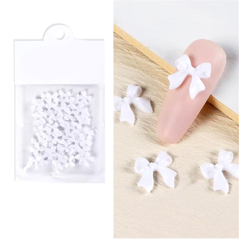 3D Bows - White