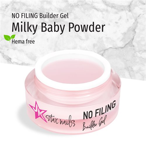 JK No Filing Builder Gel - Milky Baby Powder