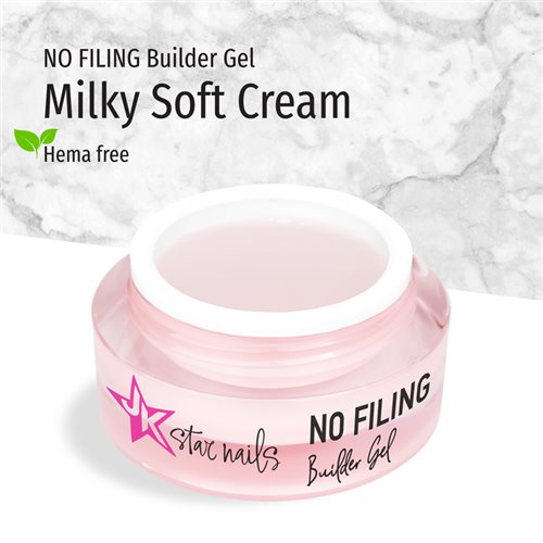 JK No Filing Builder Gel - Milky Soft Cream