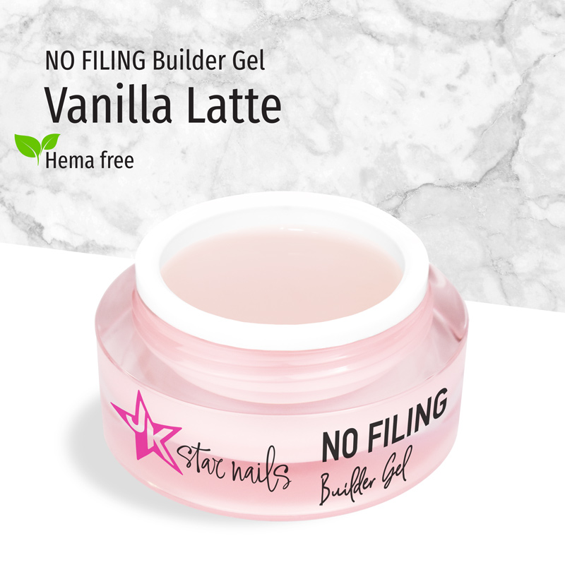 JK No Filing Builder Gel - Vanilla Latte