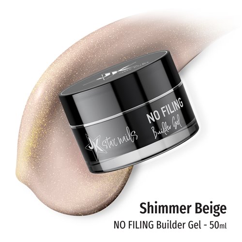 JK No Filing Builder Gel 50ml - Shimmer Beige