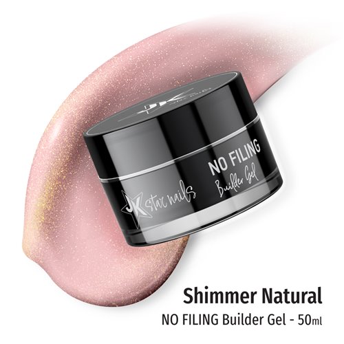 JK No Filing Builder Gel 50ml - Shimmer Natural