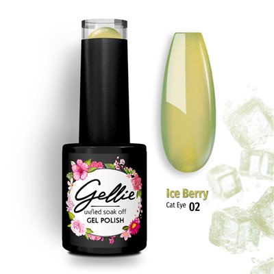 Ημιμόνιμο Βερνίκι Gellie Ice Berry Cat Eye 2
