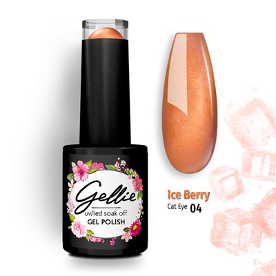 Ημιμόνιμο Βερνίκι Gellie Ice Berry Cat Eye 4