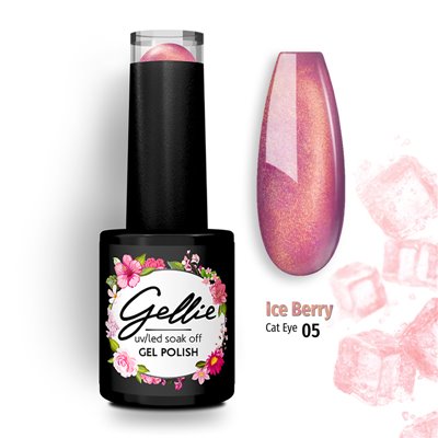 Ημιμόνιμο Βερνίκι Gellie Ice Berry Cat Eye 5