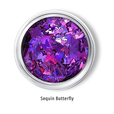 Πούλια Νυχιών Sequin Butterfly