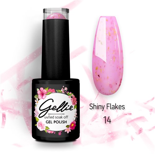 Ημιμόνιμο Βερνίκι Gellie Shiny Flakes 14